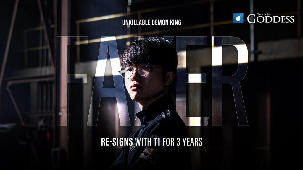 Faker re-signs with T1 on a 3 year contract