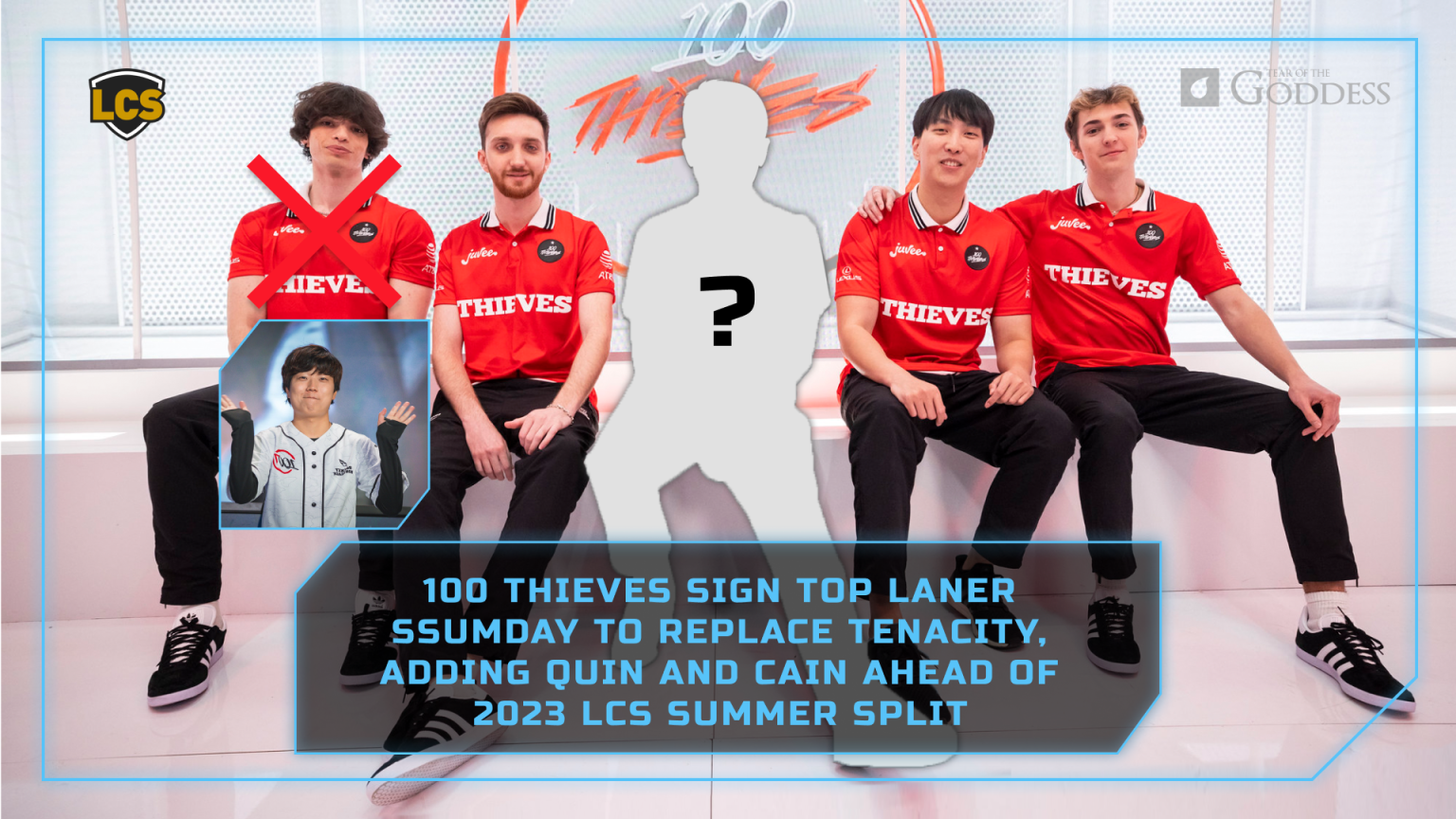 100 Thieves sign top laner Ssumday to replace Tenacity, adding Quin and ...